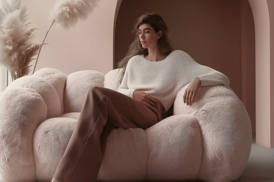 pink sofa set